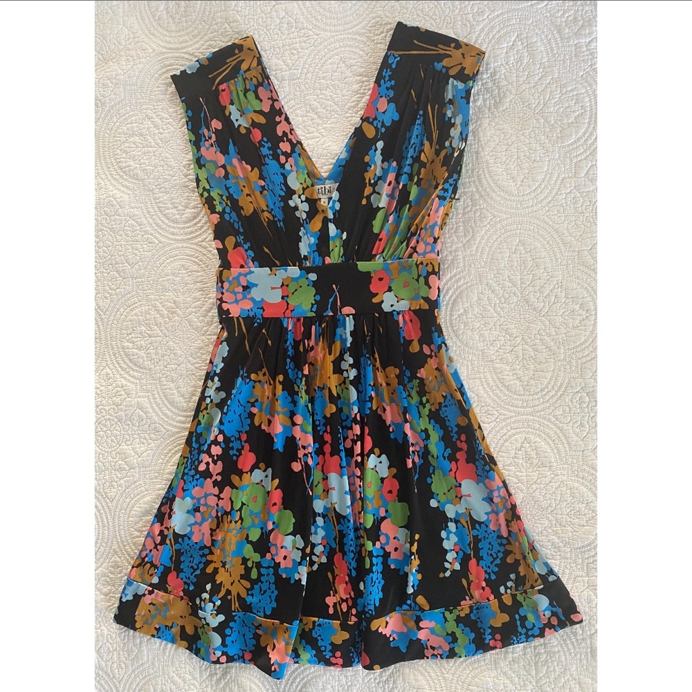 Tibi Bright Floral Dress S
